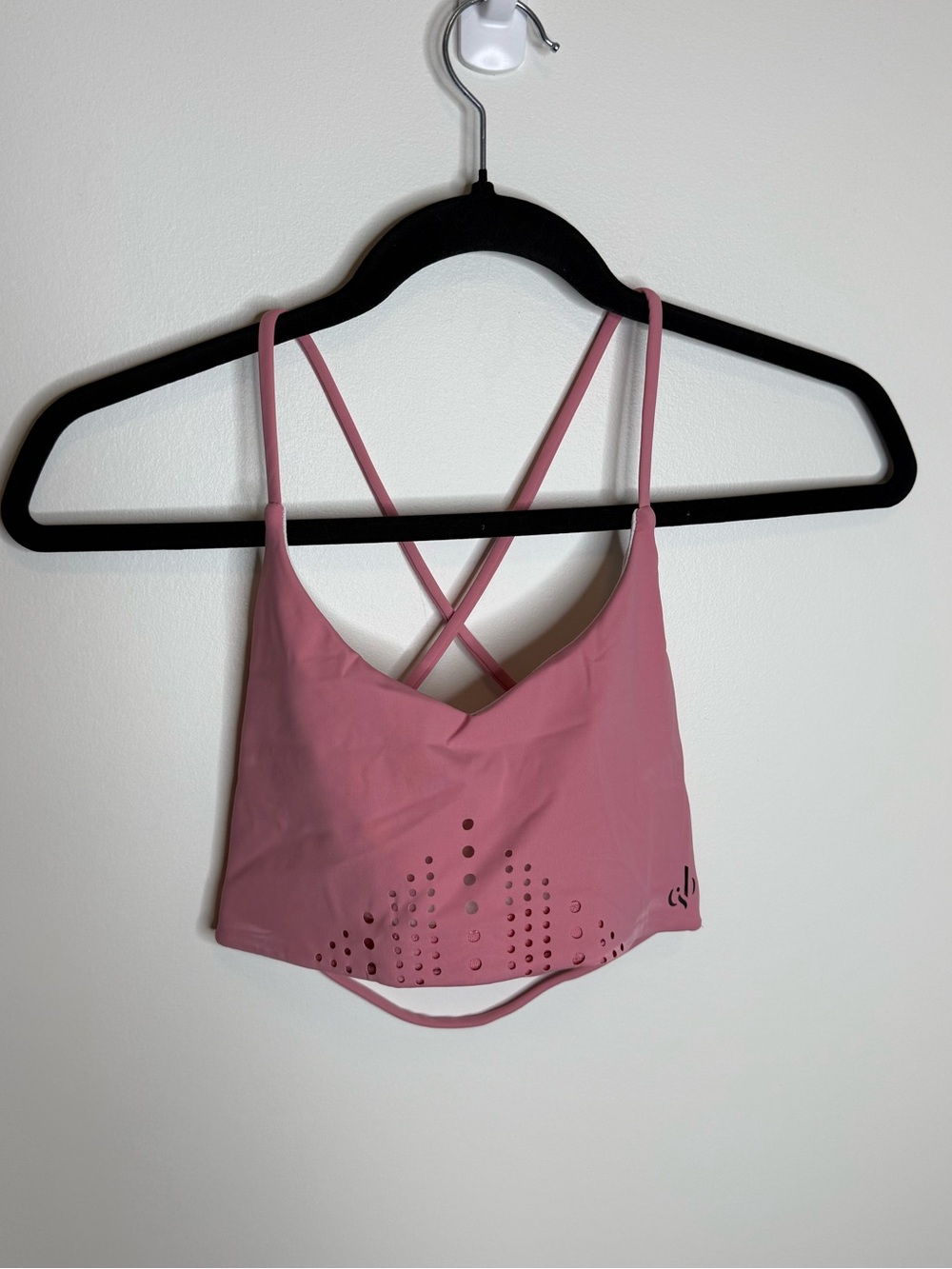 CSB Pink Cross-Back Performance Sports Bra size small